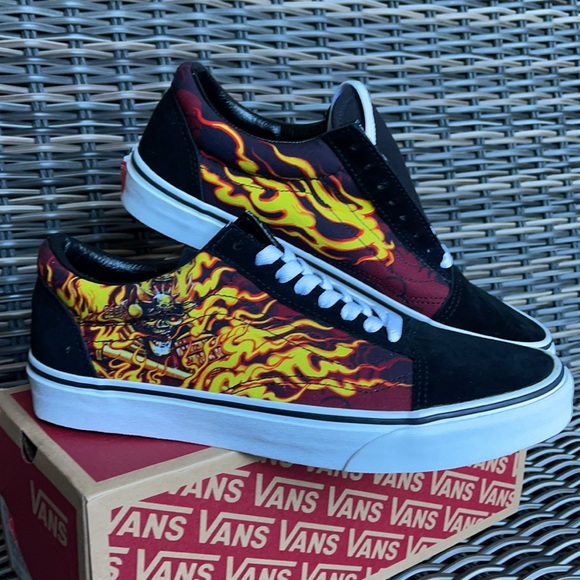 Vans Old Skool Samurai Rising Black/True White MENS - Picture 3 of 16